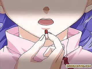 Indulge in a steamy solo session as a stunning shemale teases and pleasures herself in this captivating hentai video.